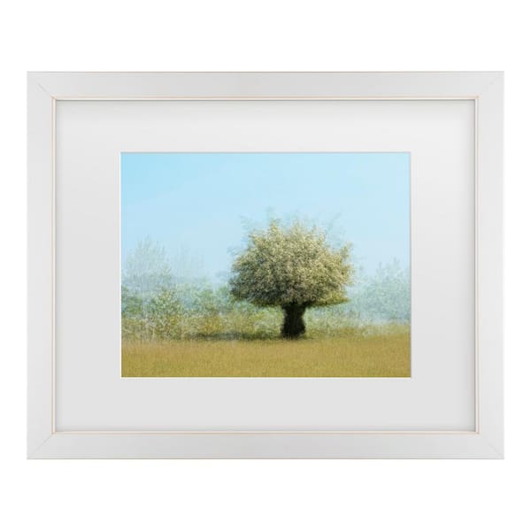 Trademark Fine Art Katarina Holmstrom Tree with Flowers Matted Framed Photography Wall Art 13 in. x 16 in.