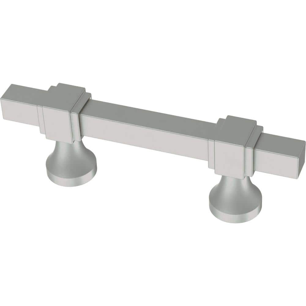 Stepped Square Adjusta-Pull 1-3/8 to 4 in. (35-102 mm) Classic Matte Satin Nickel Adjustable Cabinet Drawer Pull price history on PriceWatchPro