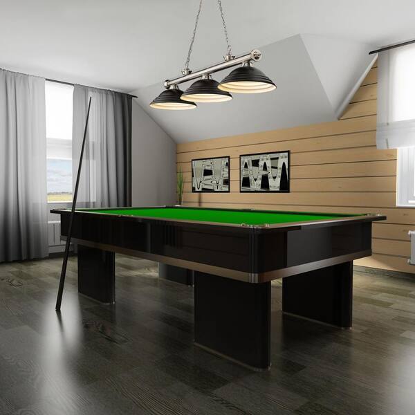 brushed nickel billiard light