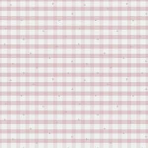 Gingham Pale Amethyst Purple Non-Woven Paste the Wall Removable Wallpaper