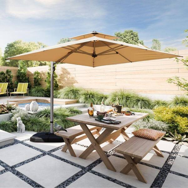 9 ft square patio umbrella Blissun 9' Outdoor Umbrella, Outdoor Table Umbrella, Yard Umbrella, Market with 8 Sturdy Ribs, Push Button Tilt and Crank (Tan) : Patio, Lawn & Garden The telescopic mechanism enables the umbrellas pole to extend or retract Cabana 9 ft. Patio Table