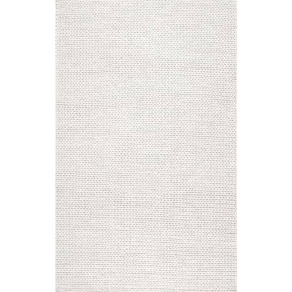 nuLOOM Chunky Woolen Cable Off-White 10 ft. x 13 ft. Area Rug