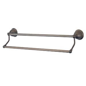 Restoration 24 in. Wall Mount Double Towel Bar in Oil Rubbed Bronze
