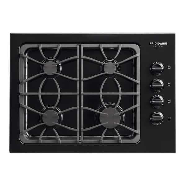Frigidaire Gallery 30 in. Deep Recessed Gas Cooktop in Black with 4 Burners