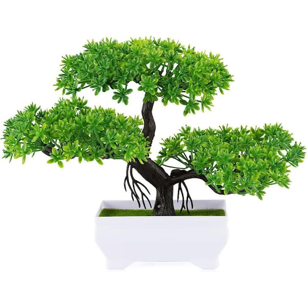 1.6 ft. Artificial Juniper Bonsai Tree in Pot WK0716 - The Home Depot