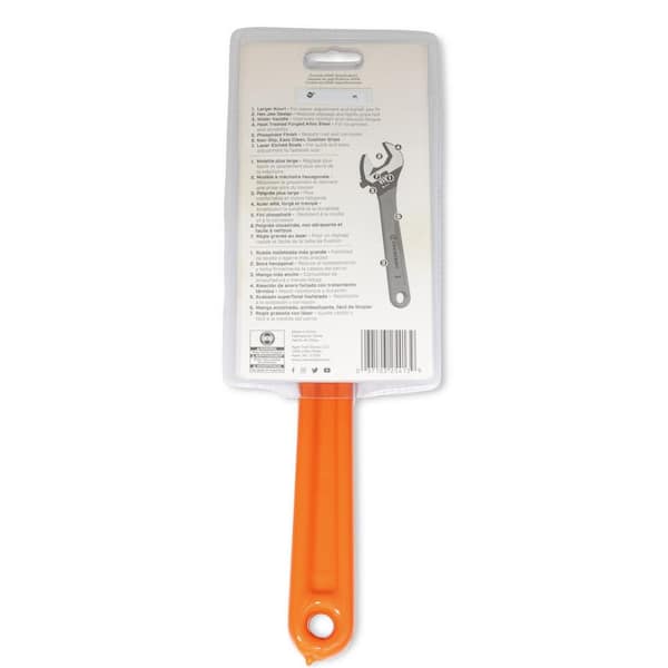 Crescent 12 in. Black Oxide Cushion Grip Adjustable Wrench
