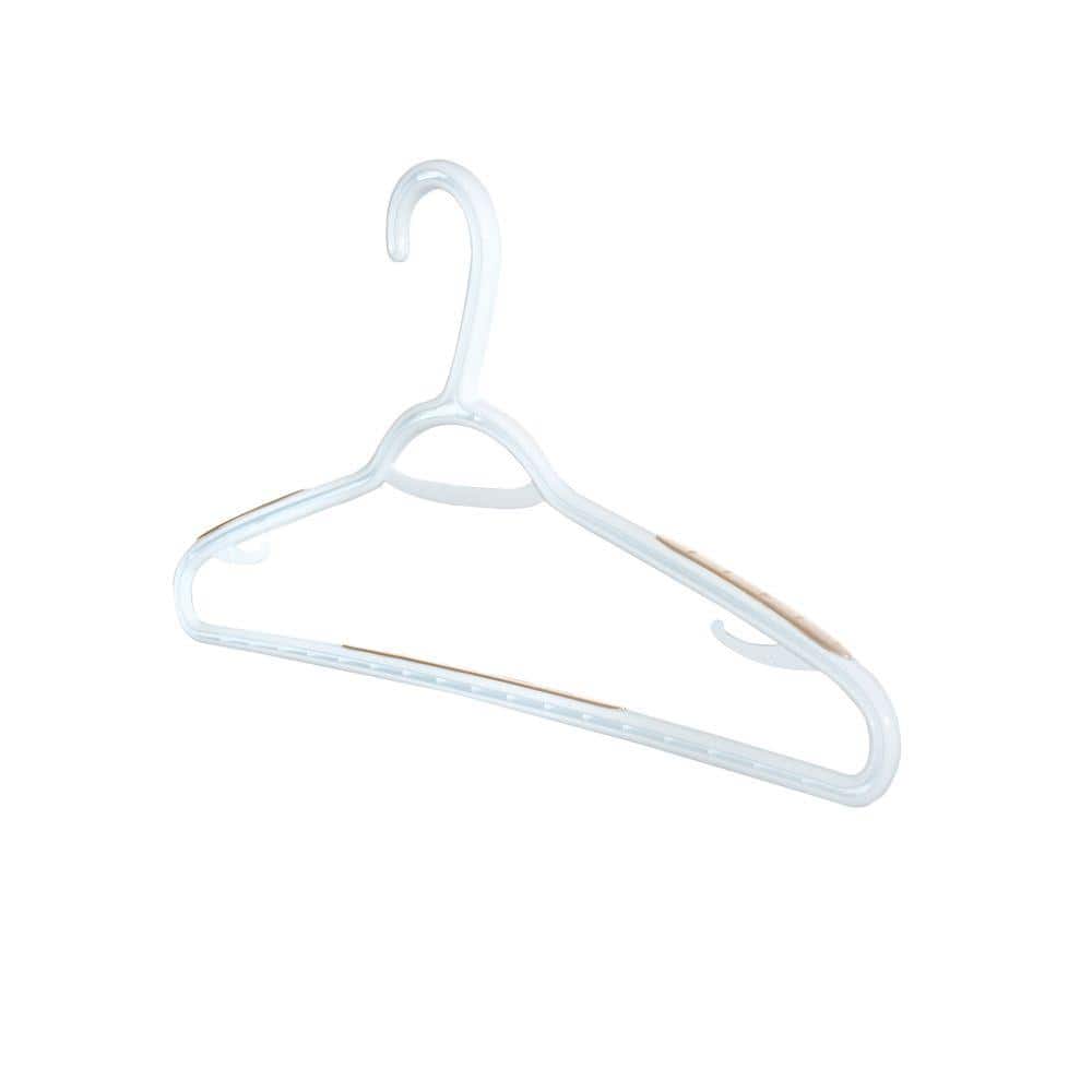 neatfreak! 10-Pack Plastic Non-slip Grip Clothing Hanger (Gray) in