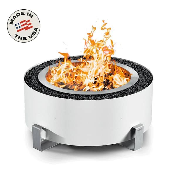Luxeve White River with Black Glass Outdoor Smokeless Fire Pit