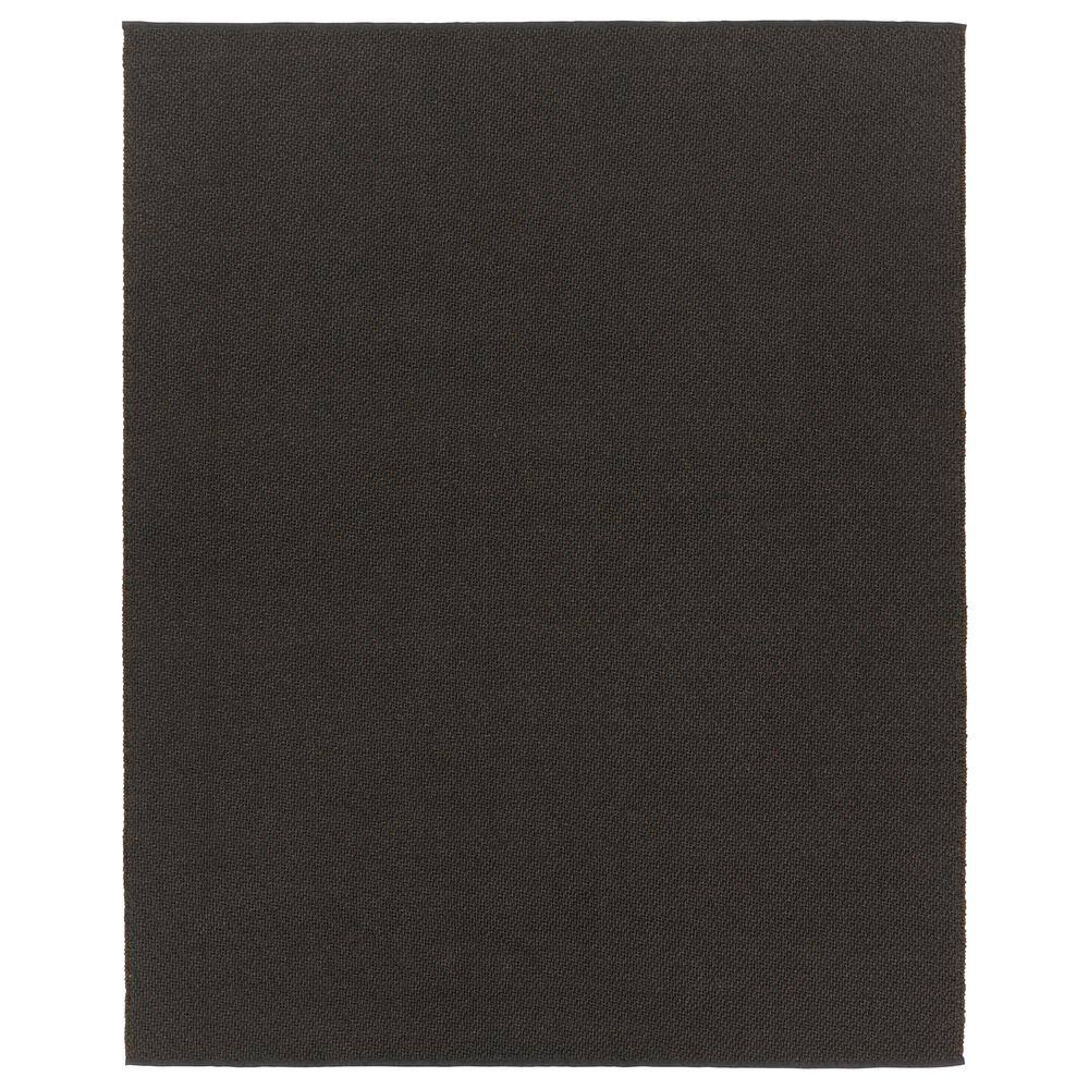Jaipur Living Sena 4 ft. x 6 ft. Black/Dark Brown Solid Handmade Indoor ...