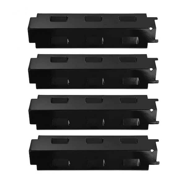 SHINESTAR Porcelain Steel Heat Plates Gas Grill Flavorizer Bars Replacement Parts for Charbroil, Savor Pro, Thermos(4-Pack)