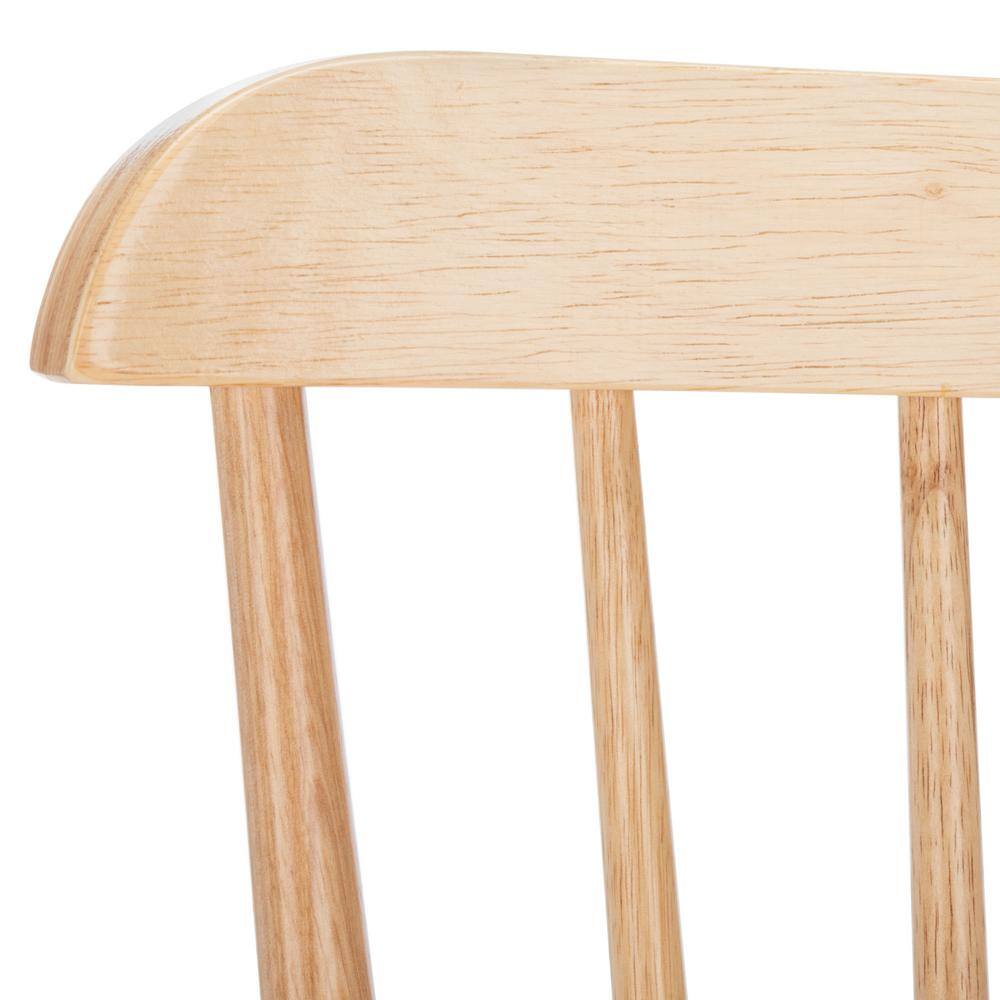 Galena Natural Rubberwood Spindle Back Bar Stool Set