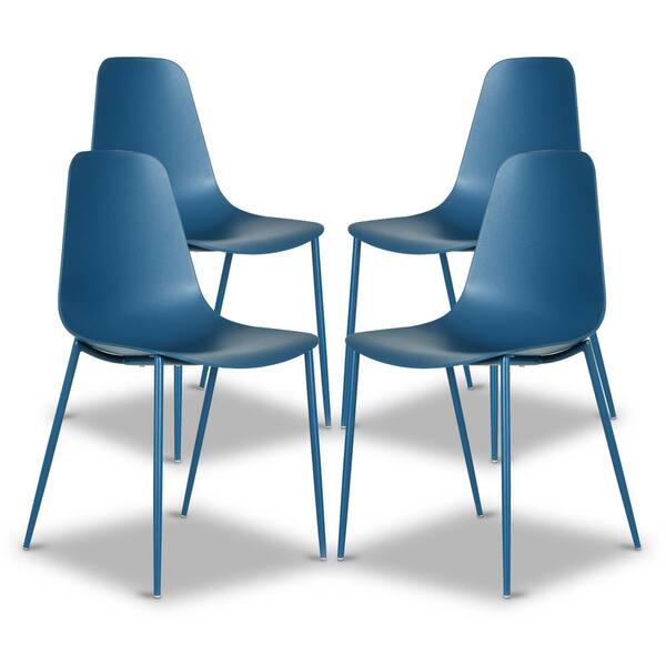 Poly and Bark Isla Chair in Lago Blue (Set of 4) DI516BLUX4 The