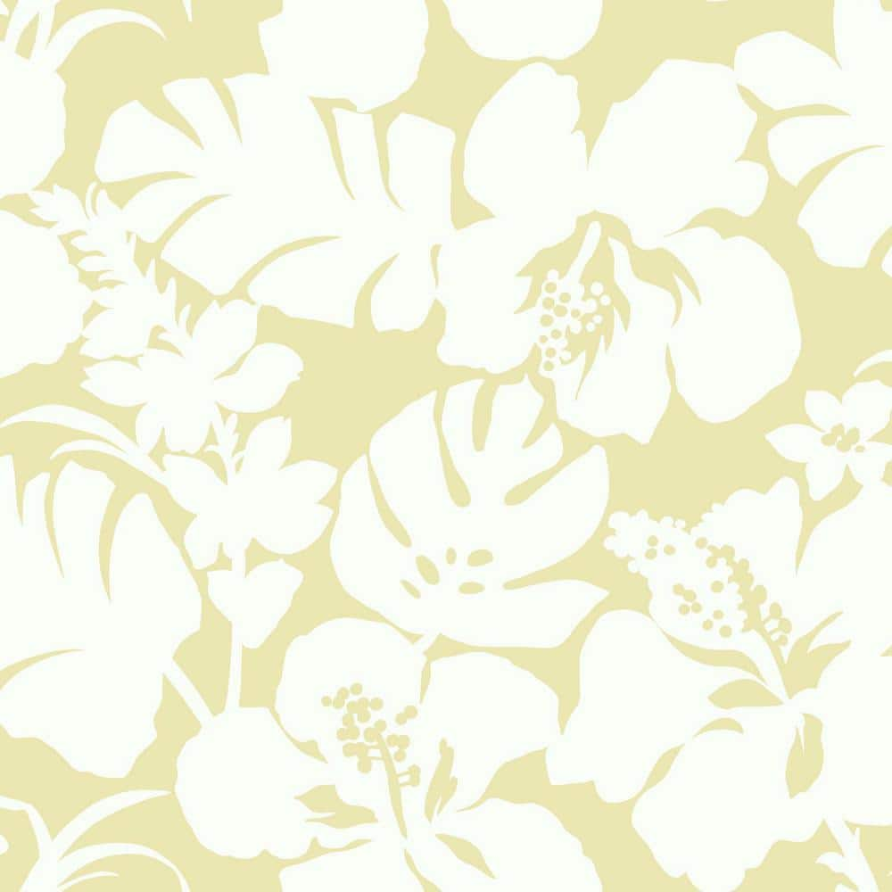 York Wallcoverings 56 sq. ft. Hibiscus Arboretum Wallpaper CV4437 - The ...