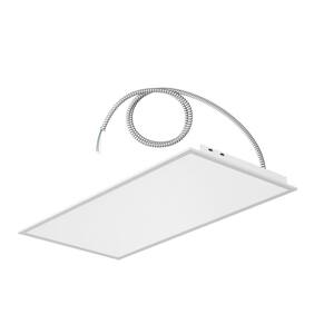 CPX 2 ft. x 4 ft. 128-Watt Equivalent Adjustable Lumens Integrated LED White Troffer Light with Switchable CCT with Whip