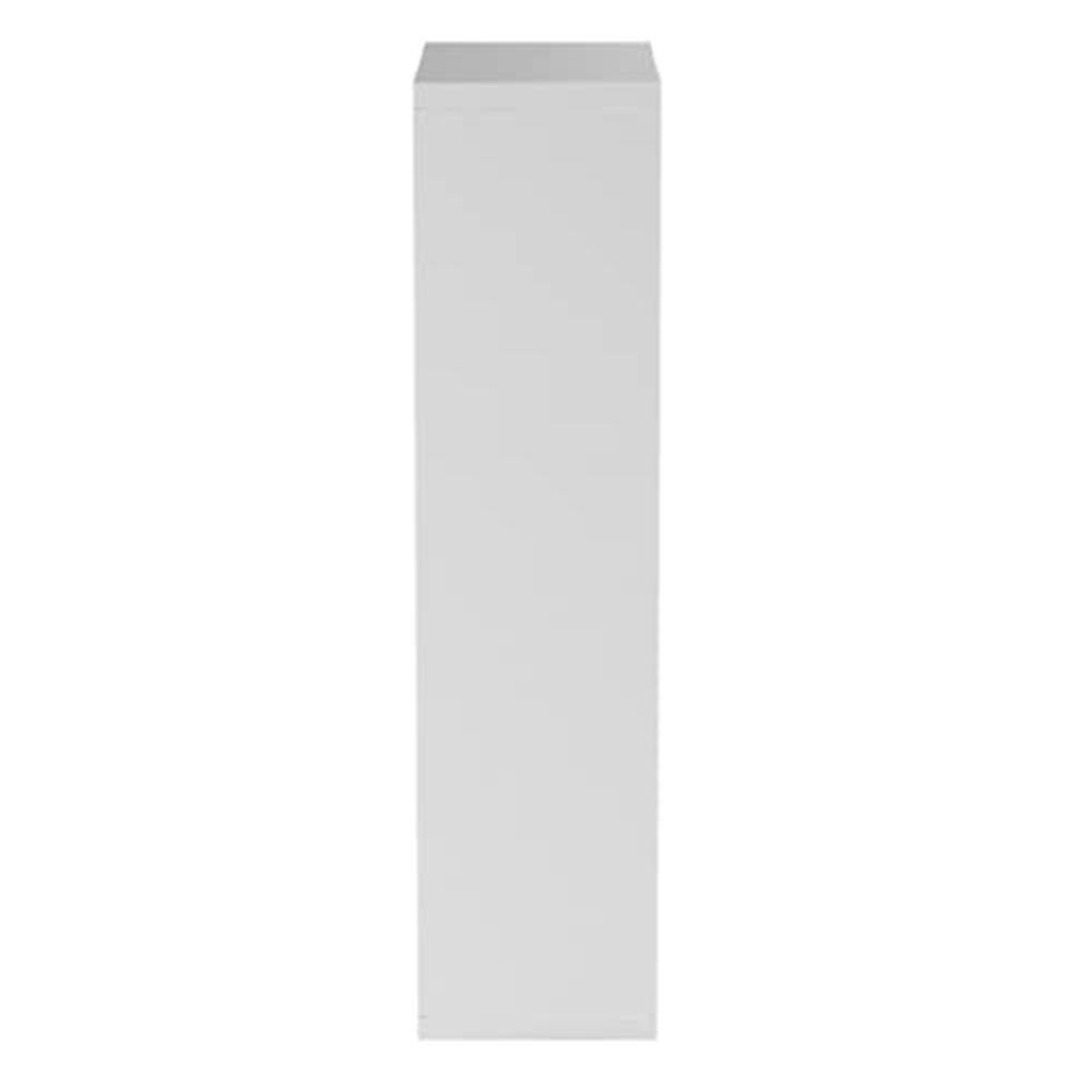 47.5" White Adjustable Particle Board and MDF Bookshelf