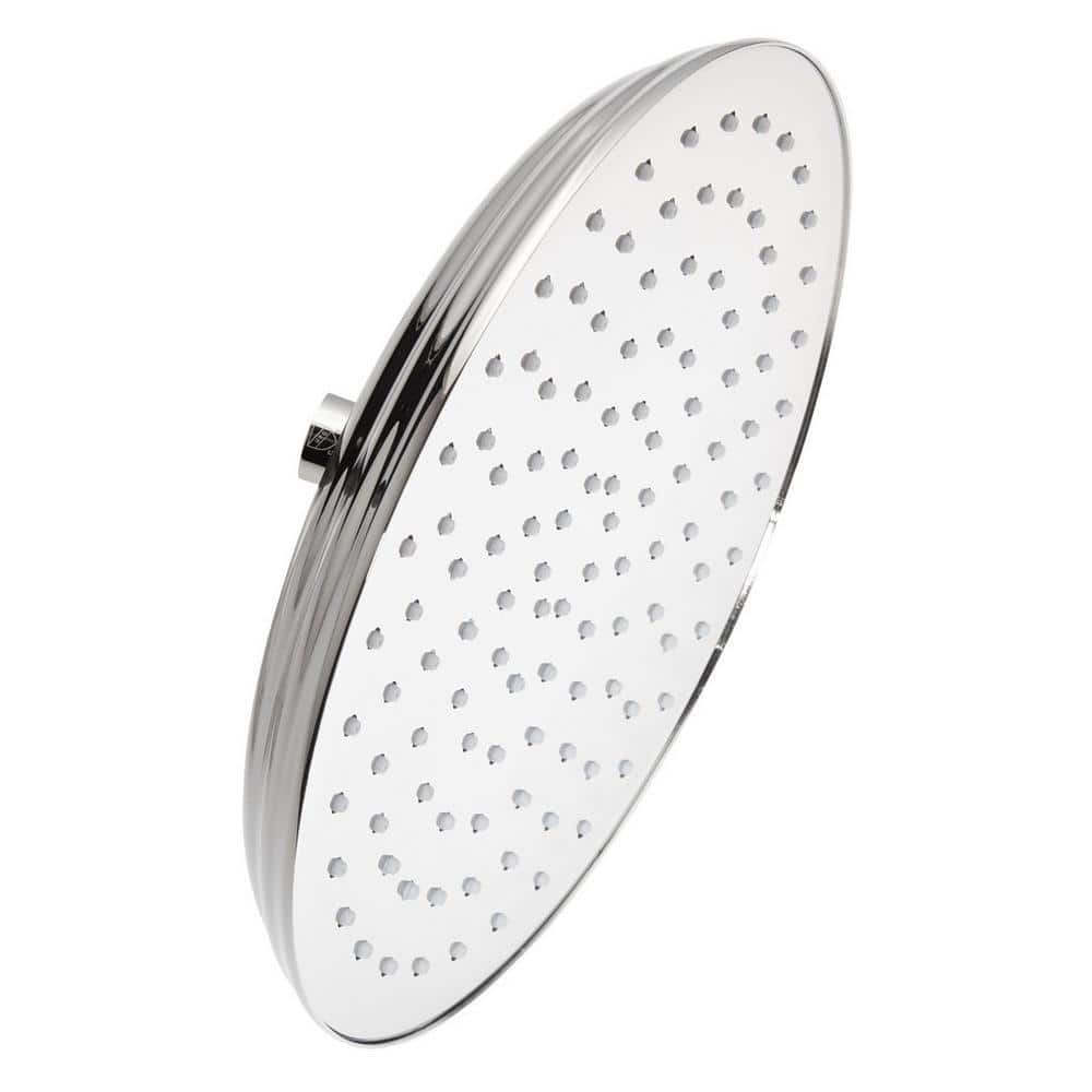 8" Round Brushed Nickel Rainfall Shower Head with Adjustable Height