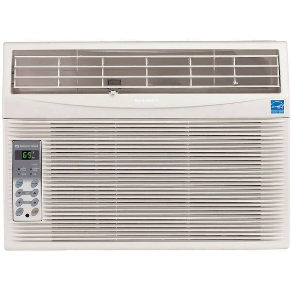 Sharp 10,000 BTU 115-Volt Window-Mounted Air Conditioner with Rest Easy Remote Control