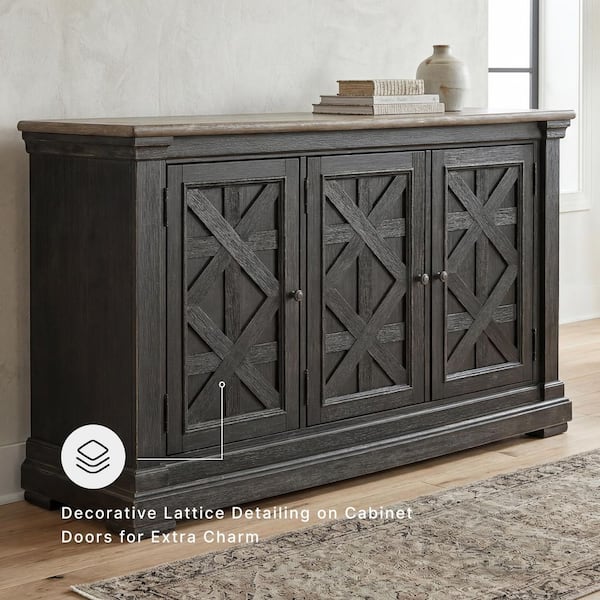 Signature DESIGN BY ASHLEY Tyler Creek Casual Black/Gray MDF 57.88