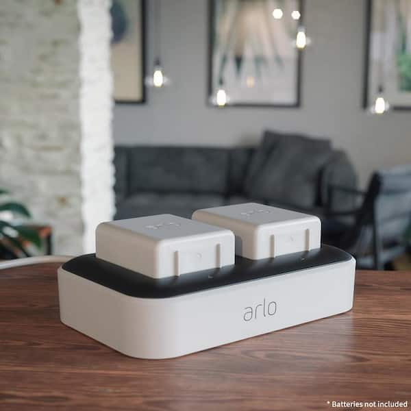 Arlo Dual Battery Charging Station - Works with Arlo Rechargeable Batteries and Arlo XL Rechargeable Batteries Only