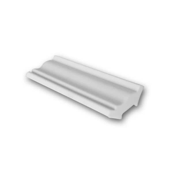 ORAC DECOR 1-1/8 in. D x 1-1/8 in. W x 4 in. L Primed White Plain Polyurethane Crown Moulding Sample