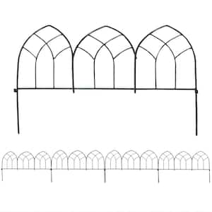 17.75 in. Steel Narbonne Style Decorative Border Garden Fence - (Set of 5)