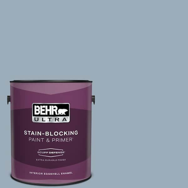 BEHR ULTRA 1 gal. #570F-4 Blue Willow Extra Durable Eggshell Enamel Interior Paint & Primer