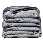 Grey Bamboo 50 in. x 60 in. x 10 lbs. Weighted Throw Blanket
