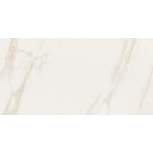 Calacatta Ouro (Beige) Polished 24 in. x 48 in. Glazed Porcelain Floor and Wall Tile (15.50 sq. ft./Case)