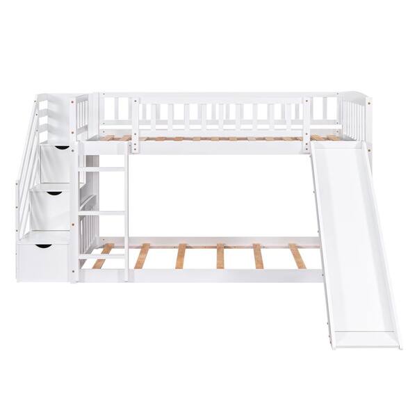 bunki Amazon.com: ZMIZAKOY Heavy Duty Full Over Full Bunk Bed with
