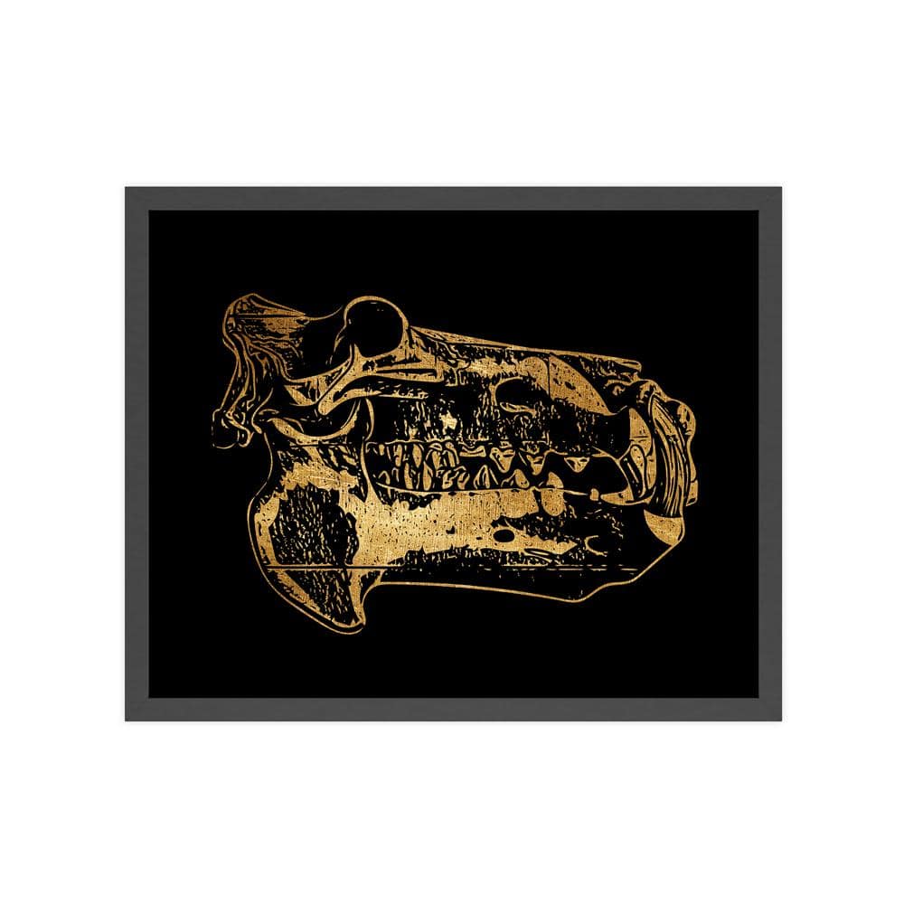 Black and Gold Nature Framed Animal Art Print 22 in. x 18 in.