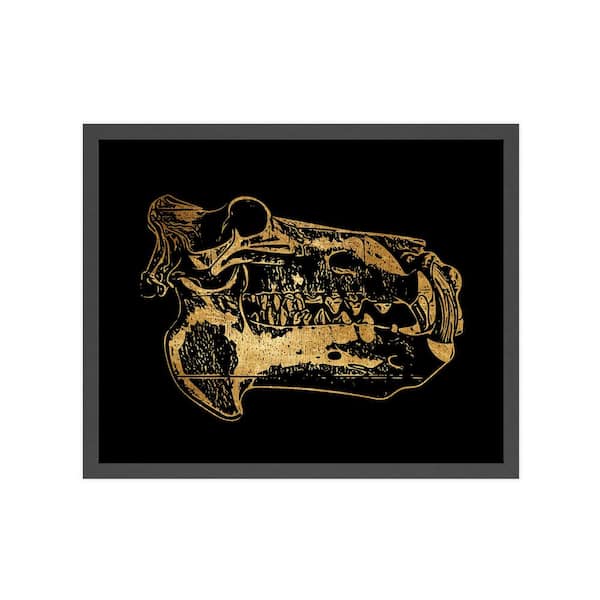 Unbranded Black and Gold Nature Framed Animal Art Print 22 in. x 18 in.