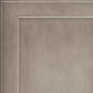 7.3125-in. W x 0.75-in. D x 7.3125-in. H. Brooks Cabinet Door Sample in Translucent Monument Grey