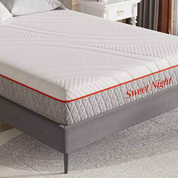 Sweetnight Cooling Queen Medium Firm Memory Foam 10 in. Mattress Support and Breathable, Multi-Colored