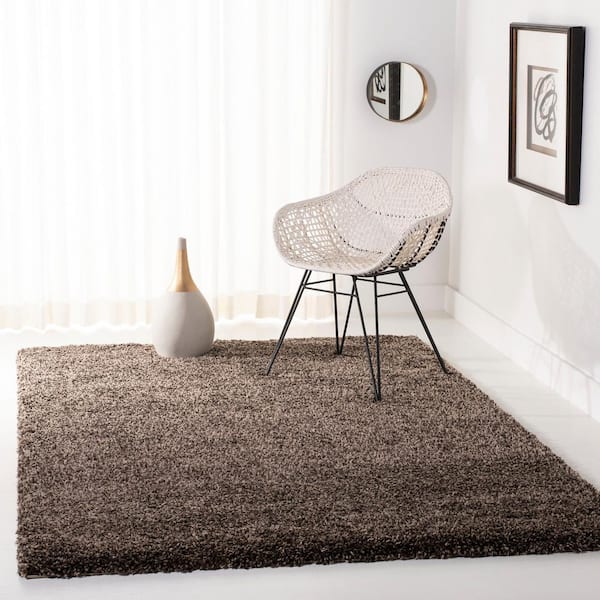 California Shag Mushroom 4 ft. x 6 ft. Solid Area Rug