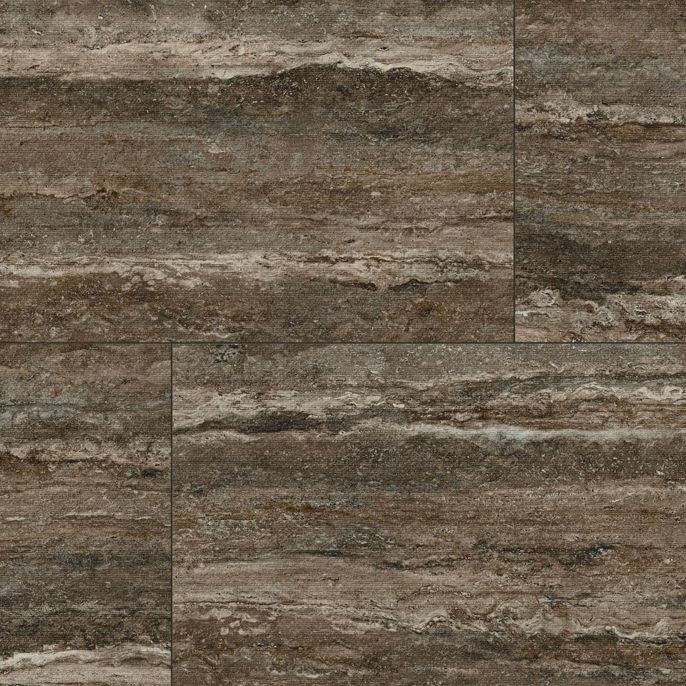 American Travertine Titanium 24 in. x 48 in. Chiseled Porcelain Wall Tile (2-Pieces, 16 sq. ft. /Case) price history on PriceWatchPro