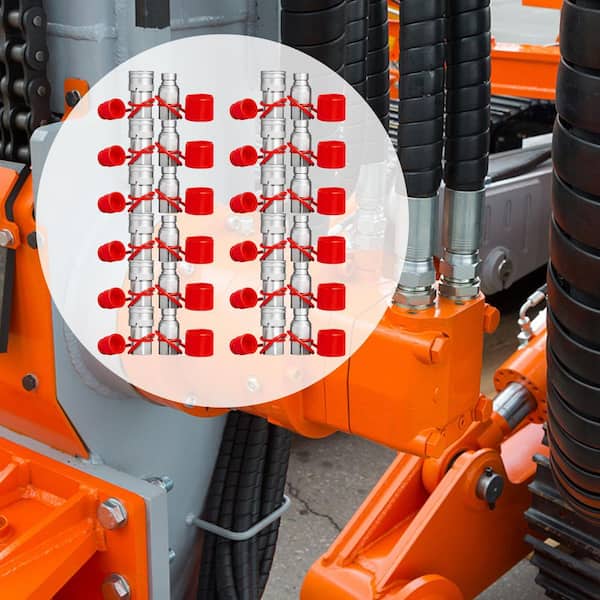 Skid Steer Hydraulic Quick Connect 1/2 in. Body Hydraulic Coupler 1/2 in. NPT Hydraulic Coupling Connect