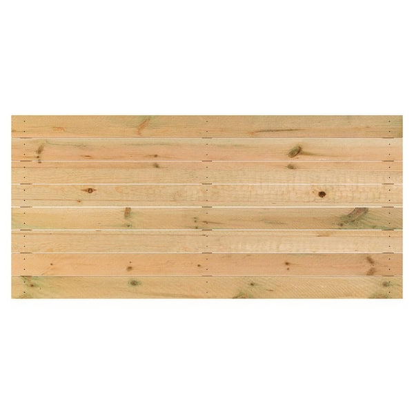 ProWood 4 ft. x 8 ft. Pressure-Treated Parana Pine Wood Flat Top Horizontal Privacy Fence Panel