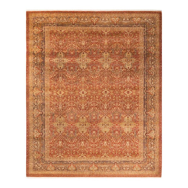 Solo Rugs Mogul One-of-a-Kind Traditional Pink 8 ft. 2 in. x 10 ft. 5 in. Area Rug