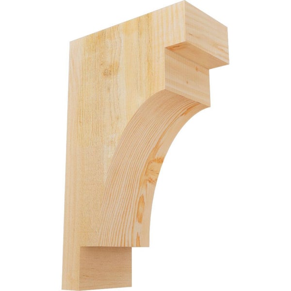 Ekena Millwork 6 in. x 12 in. x 20 in. Douglas Fir Mediterranean Rough Sawn Corbel