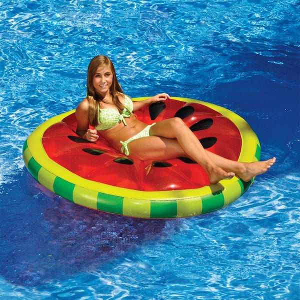 60 in. Watermelon Slice Island Swimming Pool Float