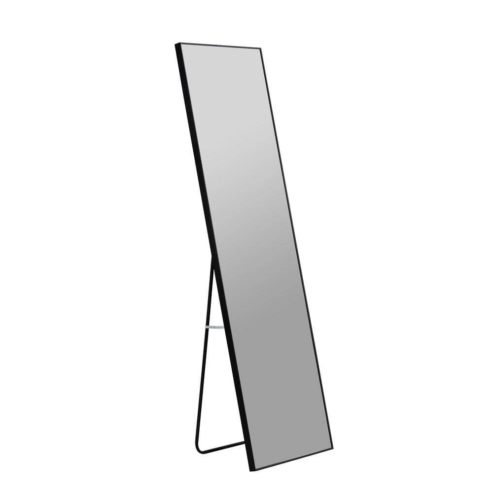 58 in. W x 15 in. H Rectangular Glass Framed Wall Bathroom Vanity Mirror in