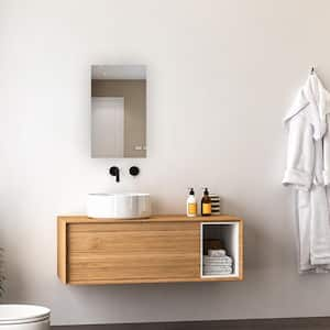 Royale 24 in. W x 30 in. H Rectangular Medicine Cabinet with Mirror Defogger, Removable 3X Magnifying Mirror,Right Hinge