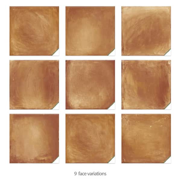 Sentier des Ocres Coin Green 7-7/8 in. x 7-7/8 in. Porcelain Floor and Wall Take Home Tile Sample