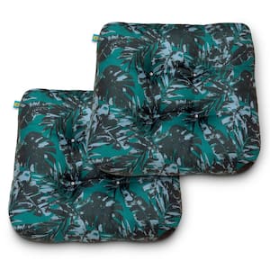 Duck Covers 19 in. x 19 in. x 5 in. Olympic Forest Square Indoor/Outdoor Seat Cushions (2-Pack)