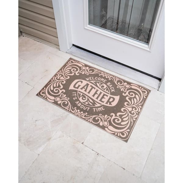 Welcome Back Gather 20 in. x 31.5 in. Door Mat