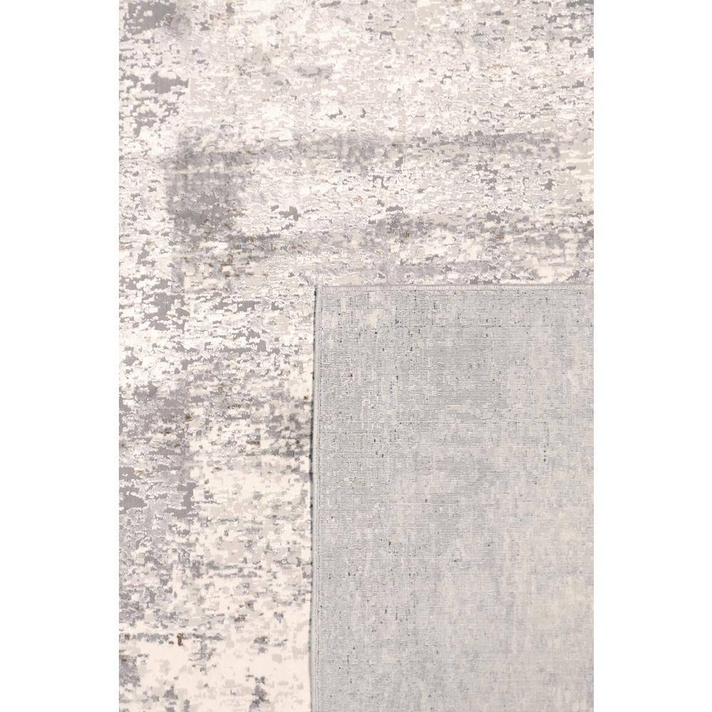 Stella Light Gray Abstract Rectangular 8' x 10' Viscose Area Rug