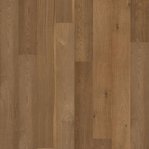 CALI Wildwood Oak in. 0.3 T x 7.5 in. W Water Resistant Wire Brushed Engineered Hardwood Flooring (23.3 sqft/case)