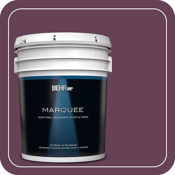 BEHR MARQUEE 5 gal. #S-G-690 Delicious Berry Satin Enamel Exterior ...