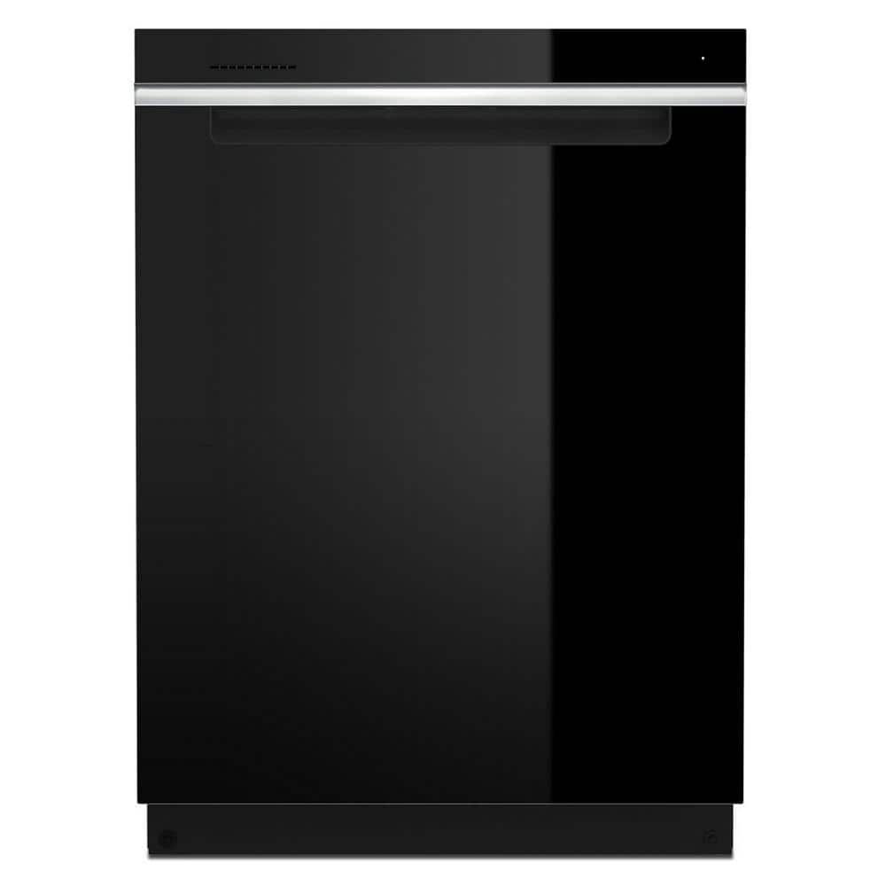 Whirlpool 24 in. Black Top Control Built-In Tall Tub Dishwasher with Third Level Rack, 47 dBA