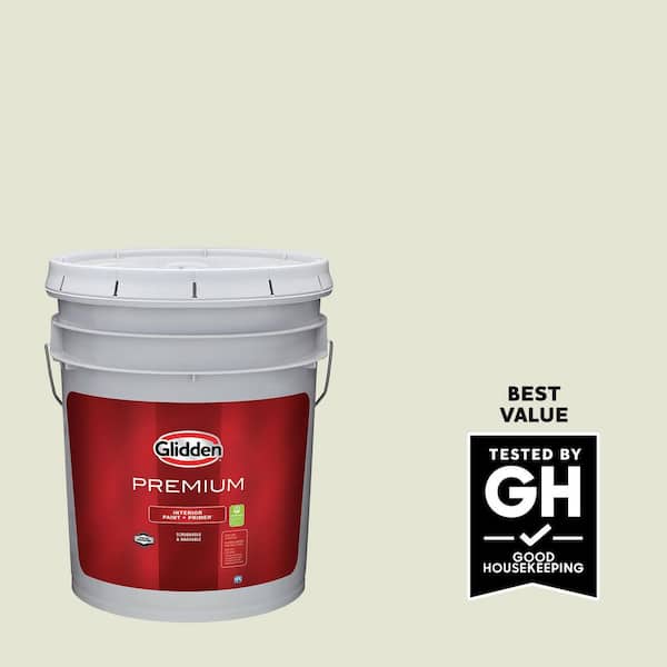 Glidden Premium 5 gal. PPG1115-2 Sage Splash Eggshell Interior Paint